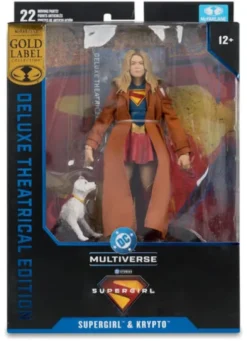 Supergirl (2026) DC Theatrical Deluxe Edition Figura Supergirl & Krypto (Gold Label) 17 cm