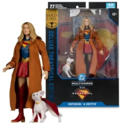 Supergirl (2026) DC Theatrical Deluxe Edition Figura Supergirl & Krypto (Gold Label) 17 cm