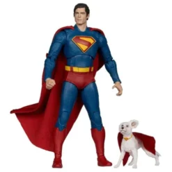 Superman (2025) DC Multiverse Figura Deluxe Superman with Krypto the Super Dog 18 cm