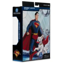 Superman (2025) DC Multiverse Figura Deluxe Superman with Krypto the Super Dog 18 cm