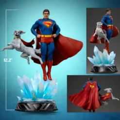 Superman Legacy Estatua 1/10 Art Scale Superman & Krypto 32 cm