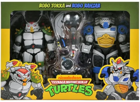 Teenage Mutant Ninja Turtles (1987 Cartoon) Pack de 2 Figuras Robo Tokka and Rahzar 18 cm
