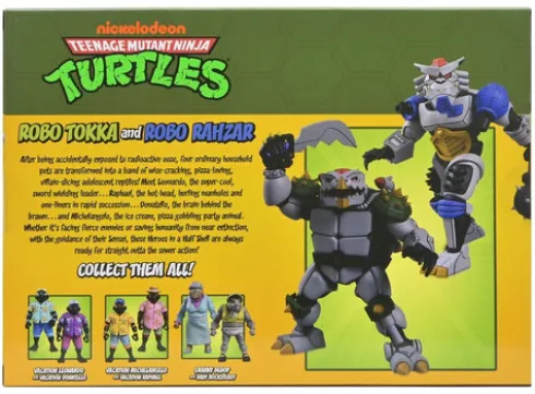 Teenage Mutant Ninja Turtles (1987 Cartoon) Pack de 2 Figuras Robo Tokka and Rahzar 18 cm