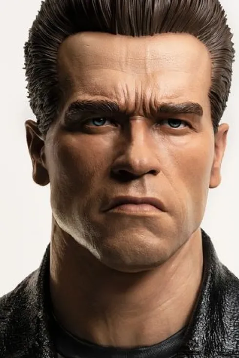 Terminator Replik 1/1 T-800 Model 101 Art Mask Painted Standard Version 46 cm