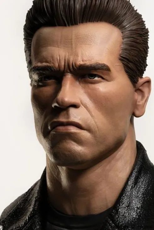 Terminator Replik 1/1 T-800 Model 101 Art Mask Painted Standard Version 46 cm
