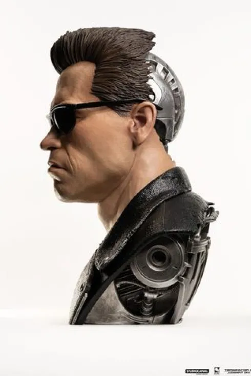 Terminator Replik 1/1 T-800 Model 101 Art Mask Painted Standard Version 46 cm