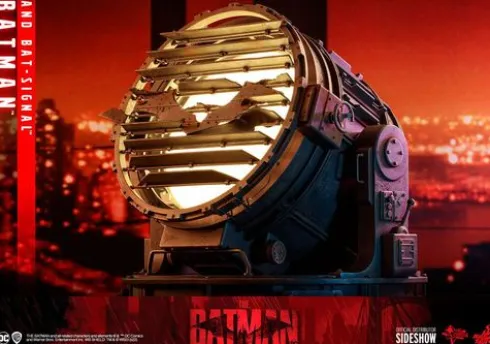 The Batman Figura Movie Masterpiece 1/6 Batman with Bat-Signal 31 cm