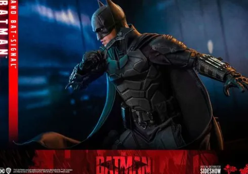 The Batman Figura Movie Masterpiece 1/6 Batman with Bat-Signal 31 cm