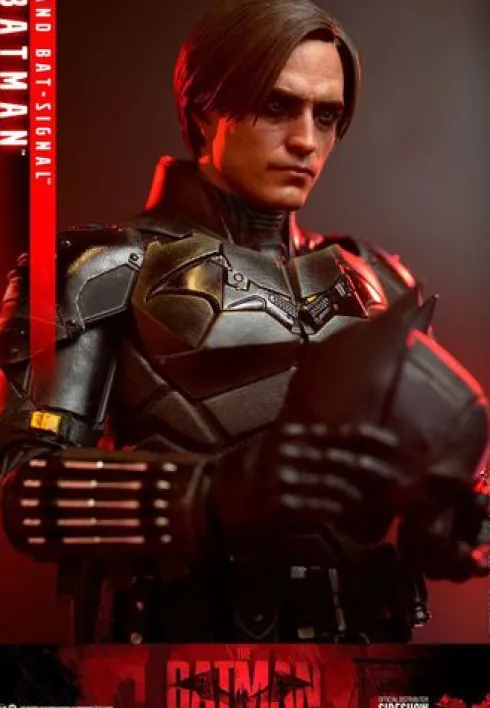The Batman Figura Movie Masterpiece 1/6 Batman with Bat-Signal 31 cm