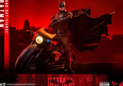 The Batman Figura Movie Masterpiece 1/6 Batman with Bat-Signal 31 cm