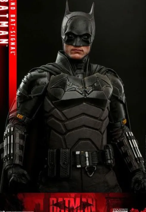 The Batman Figura Movie Masterpiece 1/6 Batman with Bat-Signal 31 cm