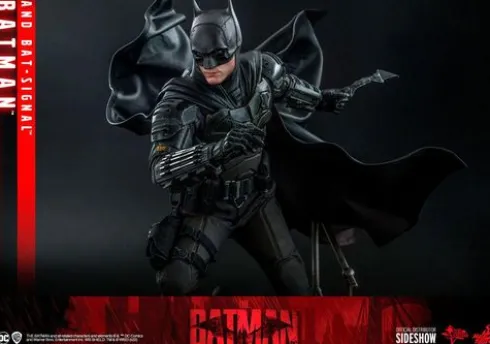 The Batman Figura Movie Masterpiece 1/6 Batman with Bat-Signal 31 cm