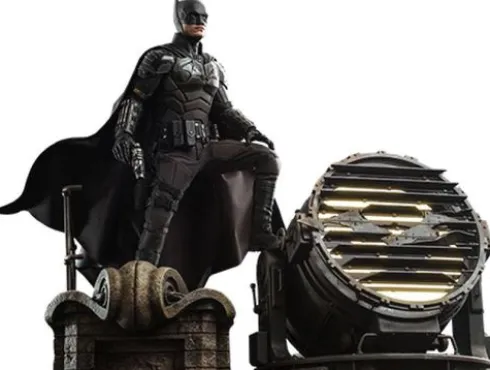 The Batman Figura Movie Masterpiece 1/6 Batman with Bat-Signal 31 cm