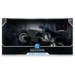The Flash DC Multiverse Vehículo Batcycle with Batman