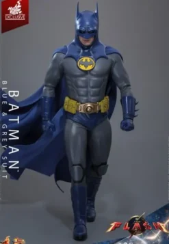 The Flash Movie Masterpiece Action Figure 1/6 Batman (Blue & Grey Suit) Limited Edition Hot Toys Exclusive 30 cm