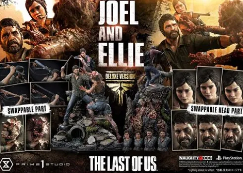 The Last of Us Part I Estatua Ultimate Premium Masterline Series Joel & Ellie Deluxe Version (The Last of Us Part I) 73 cm