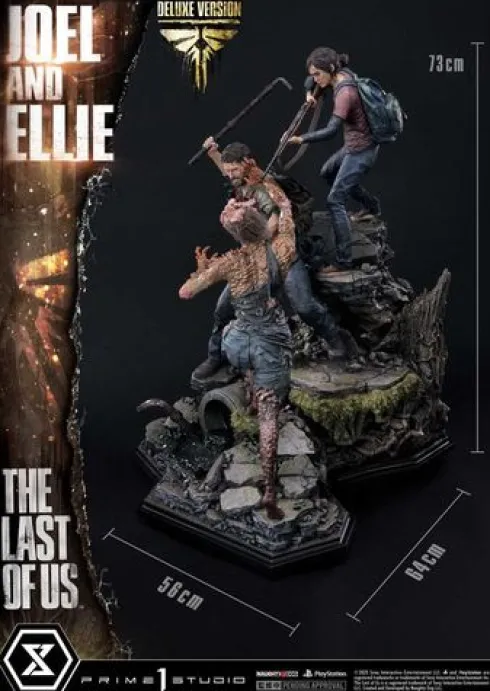 The Last of Us Part I Estatua Ultimate Premium Masterline Series Joel & Ellie Deluxe Version (The Last of Us Part I) 73 cm