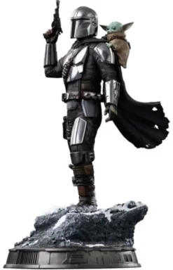 The Mandalorian & Grogu Estatua 1/10 Art Scale The Mandalorian and Grogu 25 cm