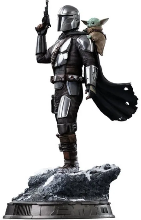 The Mandalorian & Grogu Estatua 1/10 Art Scale The Mandalorian and Grogu 25 cm