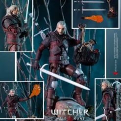 The Witcher 3: Wild Hunt Figura Geralt of Rivia (Wolf Armor) 18 cm