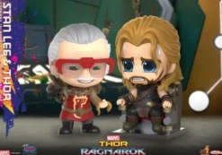 Thor: Ragnarok Minifiguras Cosbaby (S) Stan Lee & Thor 10 cm