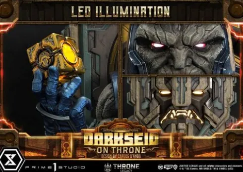 Throne Legacy Series Estatua 1/4 Justice League (Comics) Darkseid on Throne Design by Carlos D’Anda Deluxe Bonus Version 65 cm