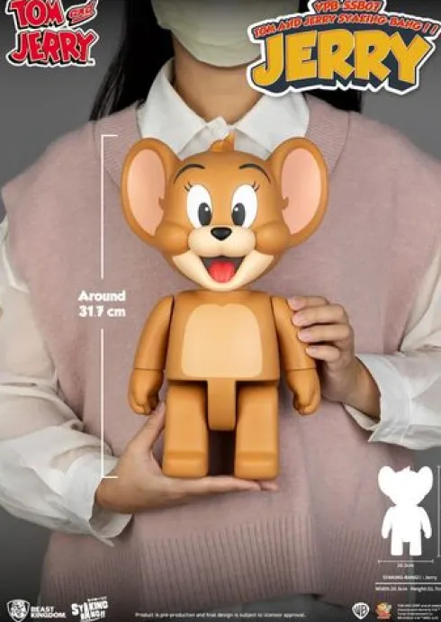 Tom & Jerry Syaking Bang Figura de PVC Jerry 30 cm