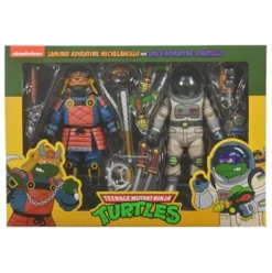 Tortugas Ninja (Cartoon) Pack de 2 Figuras Space Adventure & Samurai Turtles 18 cm