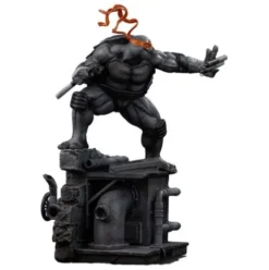 Tortugas Ninja Estatua 1/10 Art Scale Michelangelo Black and White Variant 26 cm exclusive
