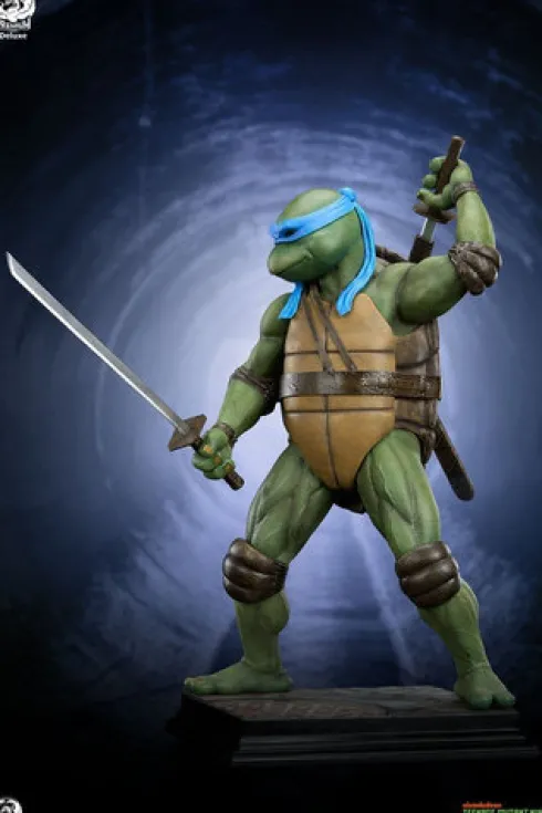 Tortugas Ninja Estatua 1/2 Leonardo Deluxe Edition 86 cm