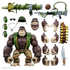Tortugas Ninja Figura Ultimates Guerrilla Gorilla 20 cm