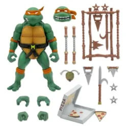 Tortugas Ninja Figura Ultimates Michaelangelo 18 cm
