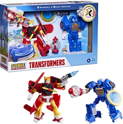 Transformers Collaborative Sonic the Hedgehog x Transformers Wingtail and Blue Booster