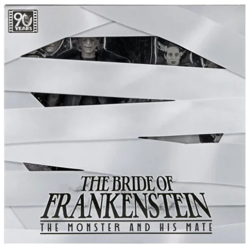 Universal Monsters Pack de 2 Figuras La novia de Frankenstein 90th Anniversary The Monster & His Mate (B&W) 18 cm