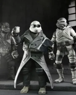 Universal Monsters x Teenage Mutant Ninja Turtles pack de 4 Figuras Turtles Black & White 18 cm