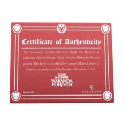 Wakanda Forever Iron Heart Arc Reactor Réplica que brilla en la oscuridad Pin magnético