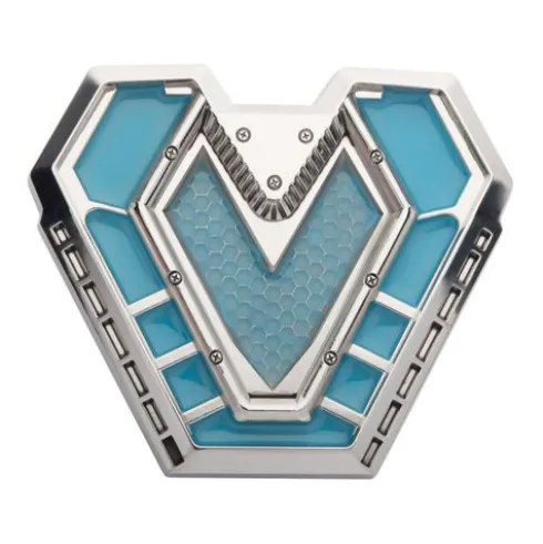 Wakanda Forever Iron Heart Arc Reactor Réplica que brilla en la oscuridad Pin magnético