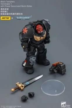 Warhammer 40,000 Figura Black Templars Terminator 1 with Power Sword and Storm Bolter 14 cm