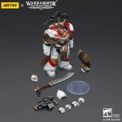 Warhammer 40,000 Figura White Scars Legion Praetor in Cataphractii Terminator Armour with Cyber Hawk Chogorian sword and combi-melta 14 cm