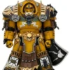 Warhammer Imperial Fists Figura Legion Praetor in Tartaros Terminator Armourwith Power Sword and Vigil Storm Shield 14 cm