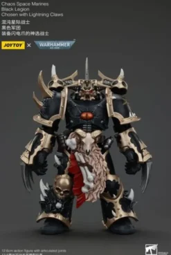 Warhammer 40k Actionfigur Chaos Space Marines Black Legion Chosen with Lightning Claws 20 cm