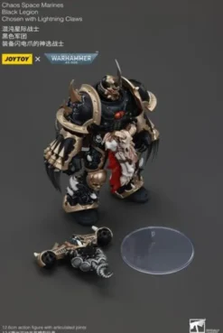 Warhammer 40k Actionfigur Chaos Space Marines Black Legion Chosen with Lightning Claws 20 cm