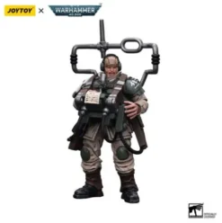 Warhammer 40k Figura 1/18 Astra Militarum Cadian Command Squad Veteran with Master Vox
