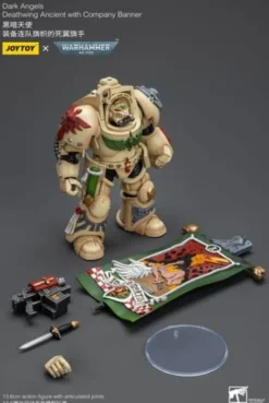 Warhammer 40k Figura 1/18 Dark Angels Deathwing Ancient with Company Banner