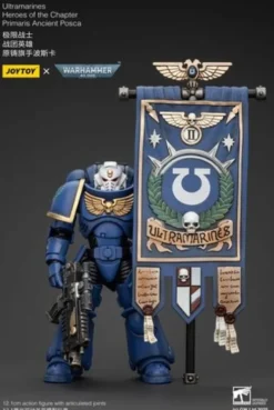 Warhammer 40k Figura 1/18 Ultramarines Heroes of the Chapter Primaris Ancient Posca 20 cm