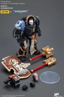 Warhammer 40k Figura 1/18 Ultramarines Chaplain in Terminator Armour 12 cm