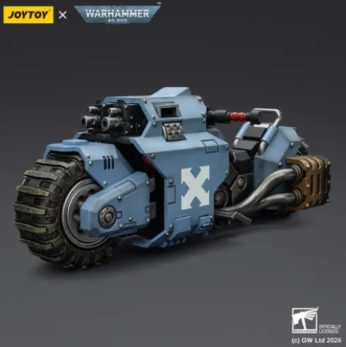 Warhammer 40,000 Raider-pattern Combat Bike Space Wolves with twin-linked bolt rifles 22 cm