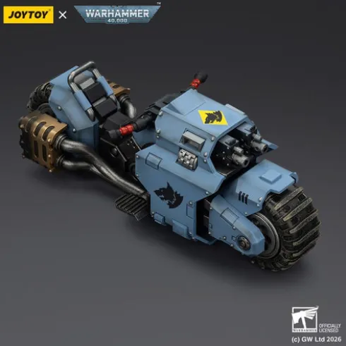 Warhammer 40,000 Raider-pattern Combat Bike Space Wolves with twin-linked bolt rifles 22 cm