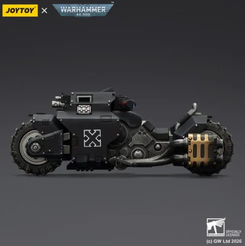 Warhammer 40,000 Raider-pattern Combat Bike Raven Guard with twin-linked bolt rifles 22 cm