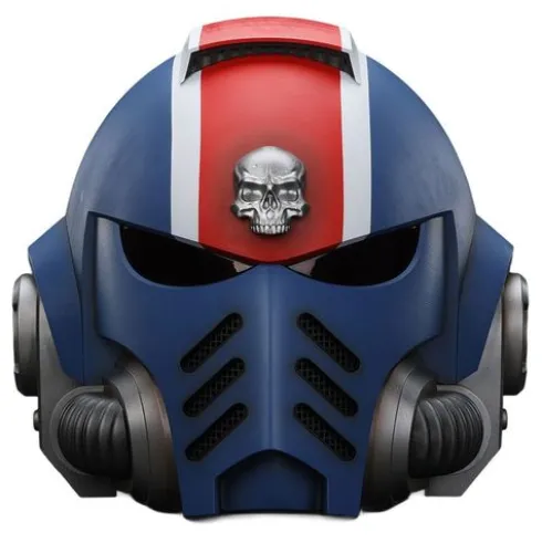 Warhammer 40,000: Space Marine 2 Réplica Ultramarines Lieutenant Titus casco 30 cm